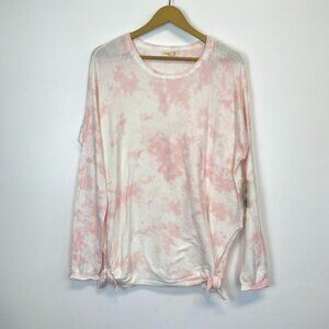 NWT Cloth by Design Pink Tie Dye Knot Tunic Top